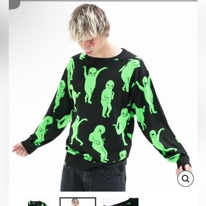 RIPNDIP Alien Dance Party Crewneck Knit Sweater